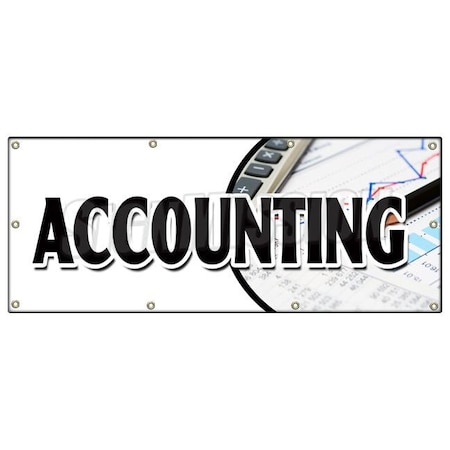 Signmission ACCOUNTING BANNER SIGN tax return preparation cpa refund accountant B-96 Accounting